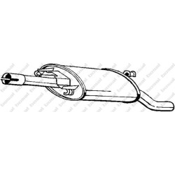 Koncový tlmič výfuku BOSAL 279-653