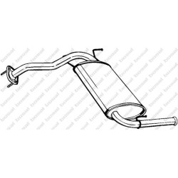 Koncový tlmič výfuku BOSAL 279-553