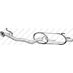 Koncový tlmič výfuku BOSAL 279-521