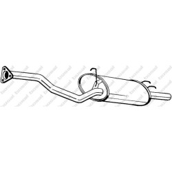 Koncový tlmič výfuku BOSAL 279-395