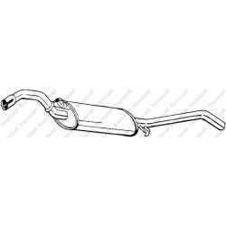 Koncový tlmič výfuku BOSAL 279-387