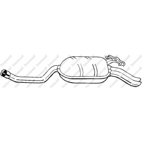 Koncový tlmič výfuku BOSAL 279-335