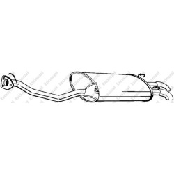 Koncový tlmič výfuku BOSAL 279-115
