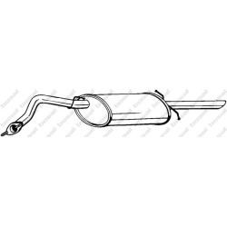 Koncový tlmič výfuku BOSAL 278-875