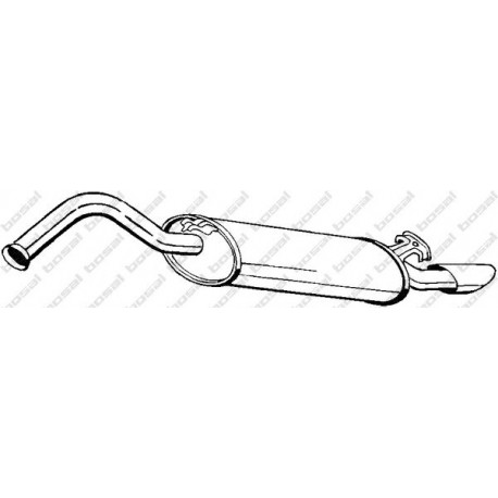 Koncový tlmič výfuku BOSAL 278-829