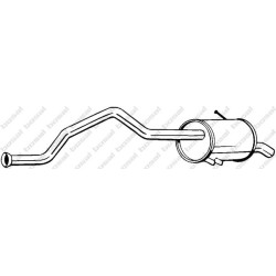 Koncový tlmič výfuku BOSAL 278-719