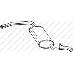 Koncový tlmič výfuku BOSAL 278-675