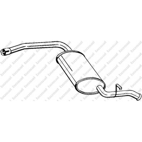 Koncový tlmič výfuku BOSAL 278-675
