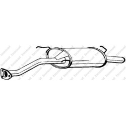 Koncový tlmič výfuku BOSAL 278-569