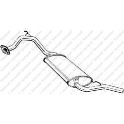 Koncový tlmič výfuku BOSAL 278-515