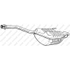Koncový tlmič výfuku BOSAL 278-397