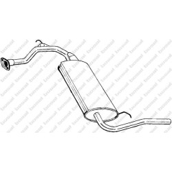 Koncový tlmič výfuku BOSAL 278-349
