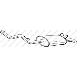 Koncový tlmič výfuku BOSAL 278-079