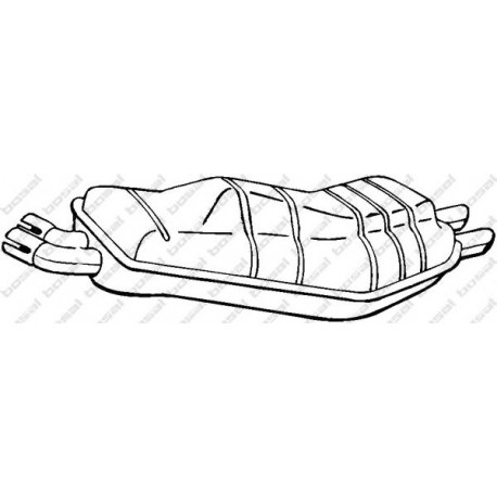 Koncový tlmič výfuku BOSAL 247-283