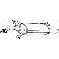 Koncový tlmič výfuku BOSAL 235-155