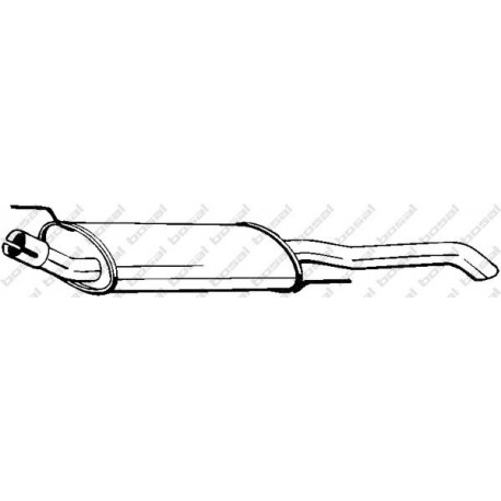 Koncový tlmič výfuku BOSAL 233-697