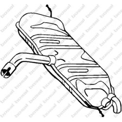 Koncový tlmič výfuku BOSAL 233-611
