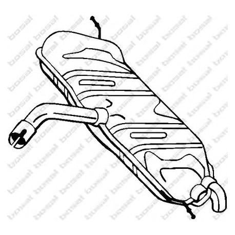 Koncový tlmič výfuku BOSAL 233-583