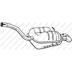Koncový tlmič výfuku BOSAL 233-187