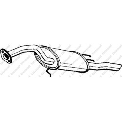 Koncový tlmič výfuku BOSAL 228-897