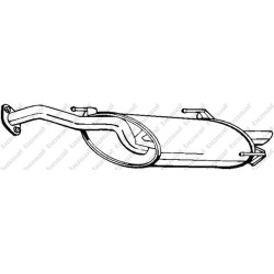 Koncový tlmič výfuku BOSAL 228-885