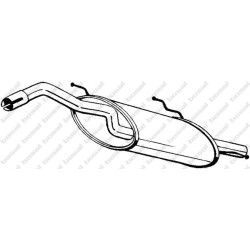 Koncový tlmič výfuku BOSAL 228-233