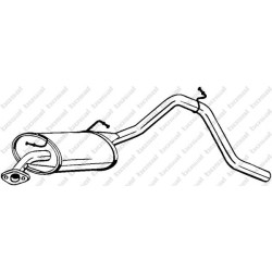 Koncový tlmič výfuku BOSAL 219-553