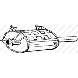 Koncový tlmič výfuku BOSAL 219-093