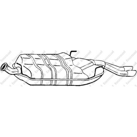 Koncový tlmič výfuku BOSAL 215-833