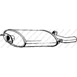 Koncový tlmič výfuku BOSAL 215-801