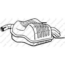 Koncový tlmič výfuku BOSAL 215-003