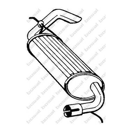 Koncový tlmič výfuku BOSAL 211-403