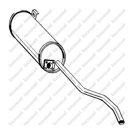 Koncový tlmič výfuku BOSAL 211-345