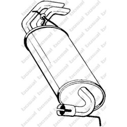 Koncový tlmič výfuku BOSAL 211-077