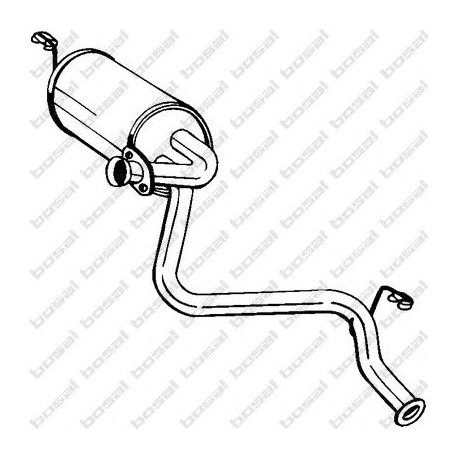 Koncový tlmič výfuku BOSAL 210-837