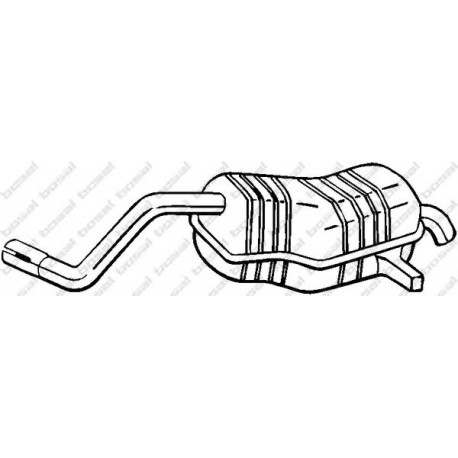 Koncový tlmič výfuku BOSAL 200-515