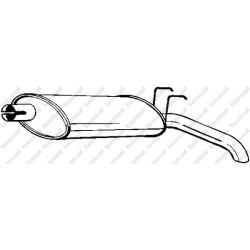 Koncový tlmič výfuku BOSAL 200-179