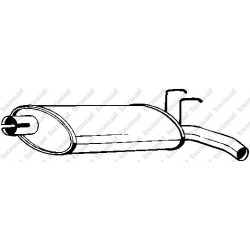 Koncový tlmič výfuku BOSAL 200-177