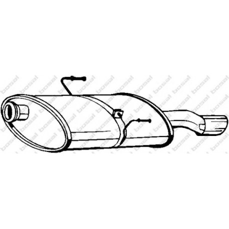 Koncový tlmič výfuku BOSAL 190-911