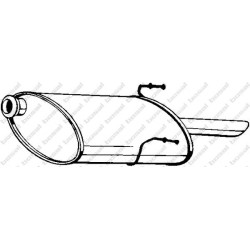 Koncový tlmič výfuku BOSAL 190-311