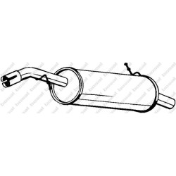 Koncový tlmič výfuku BOSAL 190-087