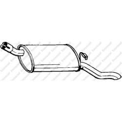 Koncový tlmič výfuku BOSAL 185-965