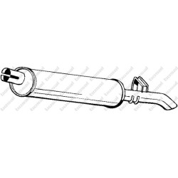 Koncový tlmič výfuku BOSAL 185-939