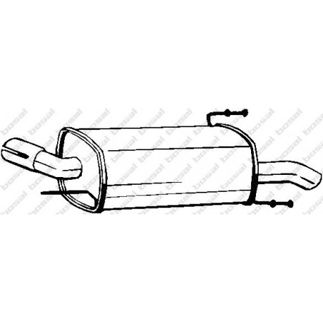 Koncový tlmič výfuku BOSAL 185-701