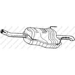 Koncový tlmič výfuku BOSAL 185-679