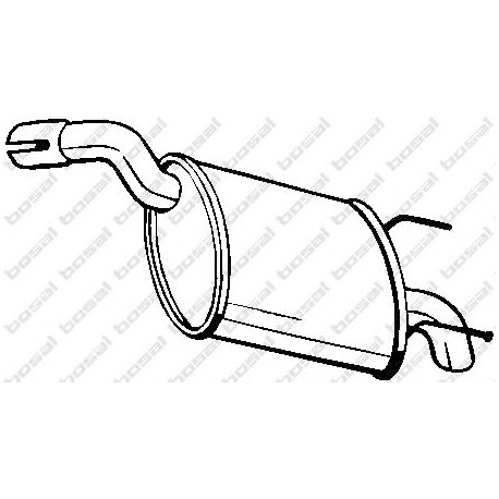 Koncový tlmič výfuku BOSAL 185-677
