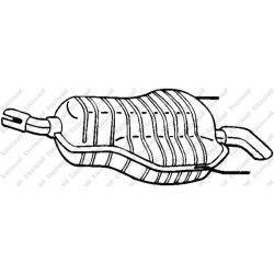 Koncový tlmič výfuku BOSAL 185-647