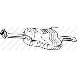 Koncový tlmič výfuku BOSAL 185-611
