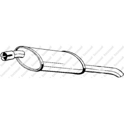Koncový tlmič výfuku BOSAL 185-397