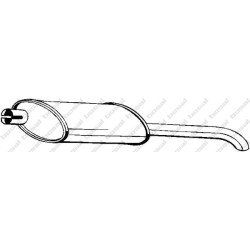 Koncový tlmič výfuku BOSAL 185-395